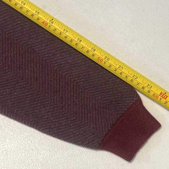 Jos A Bank Red Executive Collection Shawl Collar Men's Sweater Size Large Casual - Picture 4 of 6